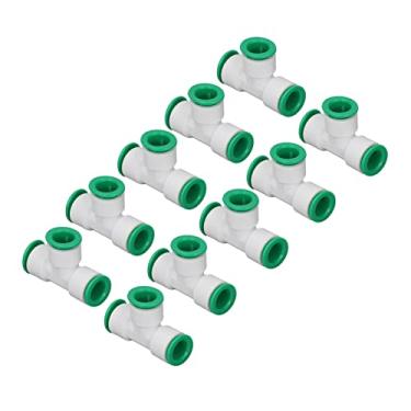 Imagem de Adaptador de tubo de 3 vias, conector T de conexão rápida tipo engrossado PPR 10 peças para irrigação para de água RO (20 mm)