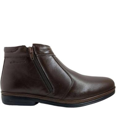 Imagem de Botina Social Masculina em Couro Leve Comfort Air Tech Leve Terapia 46502