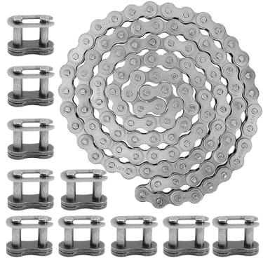 Imagem de QAZAKY 415 415H Corrente 110L Link Resistente para 49cc 50cc 60cc 66cc 70cc 80cc 2 tempos Motor Motor Motorizado Bicicleta Pit Dirt Mini Bike Scooter ATV Minibike Chopper Motocicleta Motocicleta