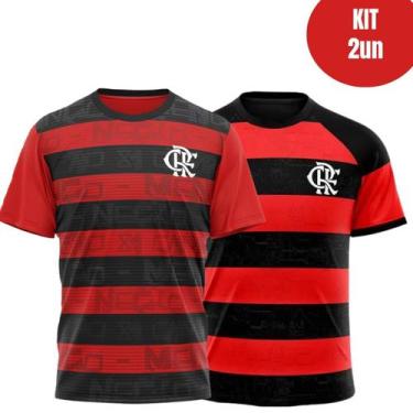 Imagem de 2 Camisetas Masculina Flamengo Shout Modify Mengão Oficial - Braziline