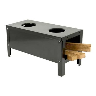 Imagem de Fogão A Lenha E Carvão 2 Bocas Portátil