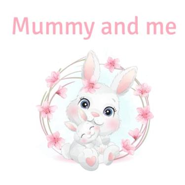 Imagem de Mummy and Me: pretty pink bunny rabbit scrapbook to add photos of mum and baby as a baby's first year keepsake or mother's day gift or birthday