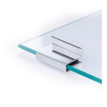 Imagem de Puxador com aba cromado hafele puxador para portas de vidro de encaixe puxador de encaixe produtos hafele