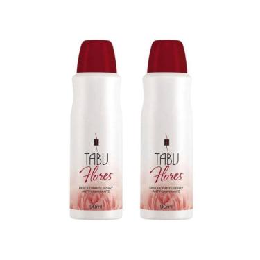 Imagem de Desodorante Spray Tabu Flores 90Ml - Kit Com 2Un