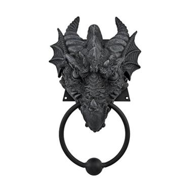 Imagem de Boneco de resina de 23 cm Gargoyle Dragon Door Knocker