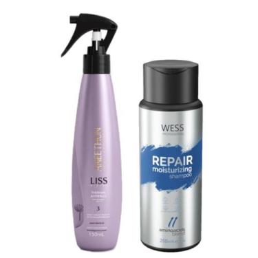 Imagem de Aneethun Spray Liss System 150ml + Wess Shampoo Repair 250ml - Aneethu