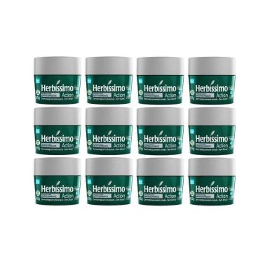 Imagem de Desodorante Creme Herbíssimo 55G Action - Kit Com 12Un