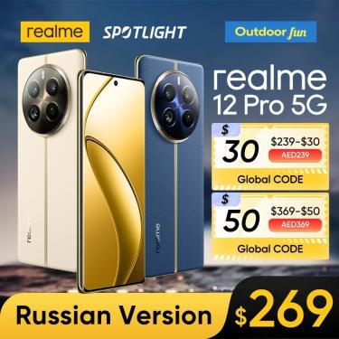 Imagem de Realme-12 Pro Smartphone 5G  Câmera retrato telefoto 32MP  Sony IMX882 OIS  Câmera Snapdragon