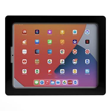 Imagem de TABcare Gabinete VESA de acrílico antirroubo para Apple iPad Pro 12,9 polegadas 2018 2020 2021 com kit de montagem de parede gratuito e cabo USB C de ângulo de 90 graus (iPad Pro 32.8 cm 3/4/5, preto)