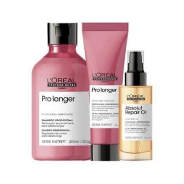 Imagem de Kit L'Oréal Professionnel Serie Expert Pro Longer - Shampoo e Leave-in e Óleo-Unissex