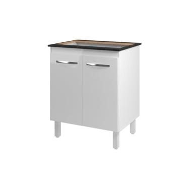 Imagem de Mobília Decor, Balcão Armário de Cozinha Para Fogão Cooktop 5 Bocas Fran Mobília Decor Branco