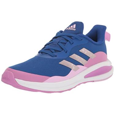 Imagem de adidas Tênis de corrida infantil Fortarun unissex, Team Royal Blue/Matte Purple Metallic/Pulse Lilás, 6.5 Big Kid