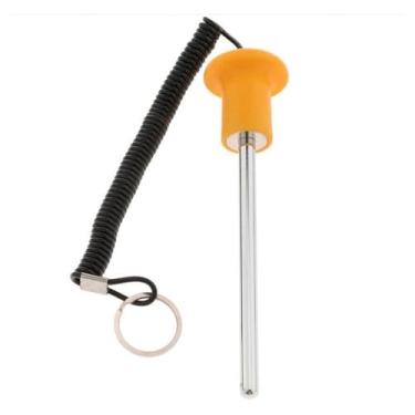 Imagem de Dynwave Pino de pilha de peso, acessórios de substituição, equipamento de exercício, pino seletor de aço inoxidável portátil, Laranja 10x105mm