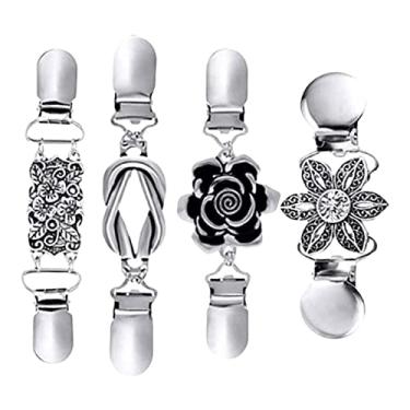 Imagem de 4 Peças Moda Suéter Cardigã Camisas Vestidos Fechos