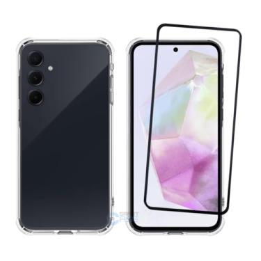 Imagem de Kit Capa Capinha case Para Samsung Galaxy A35 Case Anti Impacto Transparente + Película De Vidro