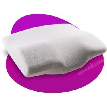 Imagem de Travesseiro Ergonômico - Sonopillow - Cervical Original®, Sono fix. Contra dores no pescoço e na coluna. Combate a insônia e o ronco.