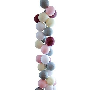 Imagem de Luminária Cordão 35 Bolinhas LED - a pilha 4.2m colorido