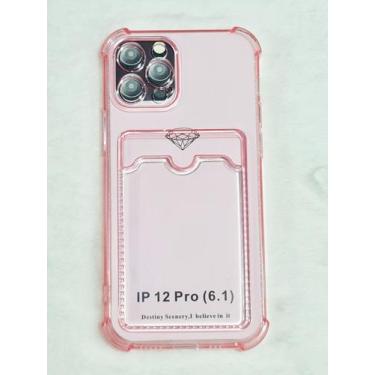 Imagem de Capinha Proteção de Camera e Porta Cartão Compativel iPhone 12 Pro 6.1
