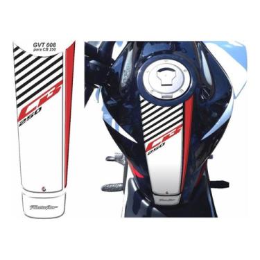 Imagem de Adesivo Cb250 Twister Gravata E Bocal Resinada GVT_008_BH 61 - Resitan