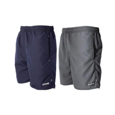 Imagem de Kit 2 Short Bermuda Tactel Tamanho Especial Extra Plus Size Bolsos Elá