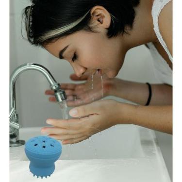 Imagem de Esponja Polvo Para Limpeza Facial Multifuncional Em Silicone - Bc Bora