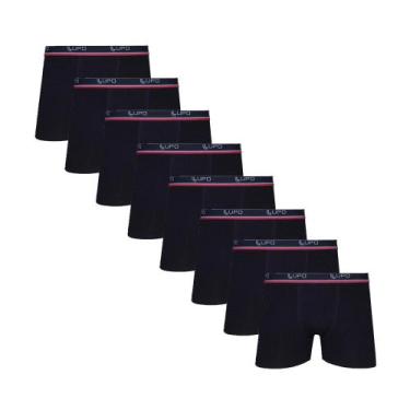 Imagem de Kit 8 Cuecas Box Boxer Lupo de Algodão Sortidas, Preto, P