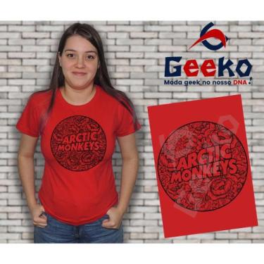 Imagem de Baby Look Arctic Monkeys - Indie - Alternativo - Rock - Geeko, Vermelh