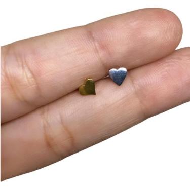 Imagem de Piercing Coração Titânio Cartilagem Orelha - Rarasteel Piercing, Prate