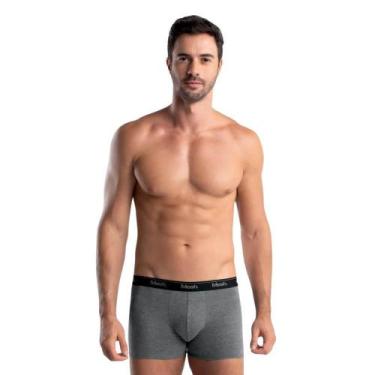 Imagem de Cueca Boxer Cotton Mash 170.38, Cinza mescla preto, M