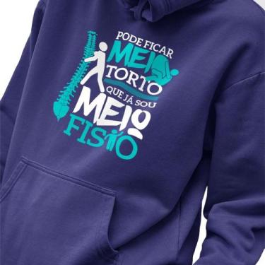 Imagem de Blusa Moletom Masculino Estampado Meio Fisio em Algodão Fio 30.1 Pente