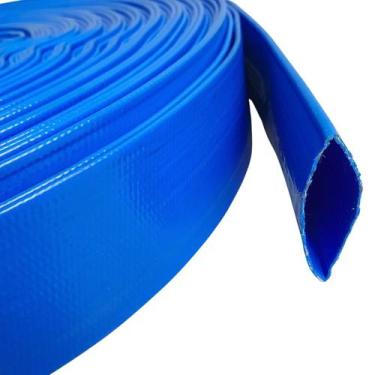 Imagem de Rolo de 30 Metros de Mangueira Flat Azul Achatada 1.1/4 Polegadas Irri