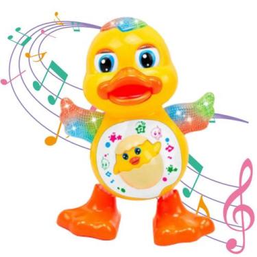 Imagem de Brinquedo Infantil Pato Dançarino Musical Com Som e Luz - MegaToys