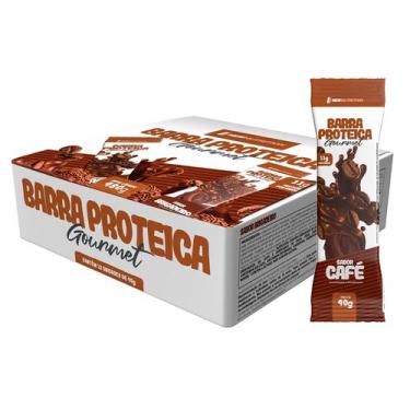 Imagem de Caixa com 12 Unidades Barra Proteíca 40g Cafe Gourmet - NEWNUTRITION, 
