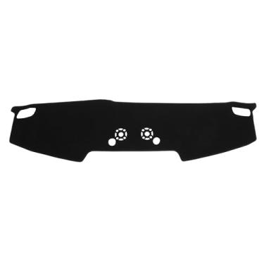 Imagem de VekAuto Capa de painel de carro compatível com Hyundai Palisade 2020-2023 sem HUD, protetor de poliéster preto console central acabamento interior almofada de cobertura de painel