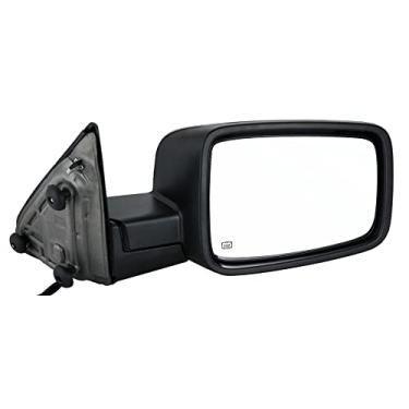 Imagem de ZAPOSTS Espelho retrovisor lateral de substituição adequado para Dodge Ram 2011-2013 1500 3500 2011-2015 Ram 2500 2009-2010 Dodge Ram 1500 preto elétrico aquecido luz de seta manual dobrável espelho