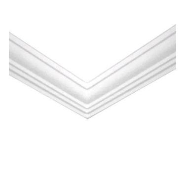 Imagem de Kit 10 Molduras Isopor Rodadeto Imita Gesso 10 Metros - Lopes Decor, M