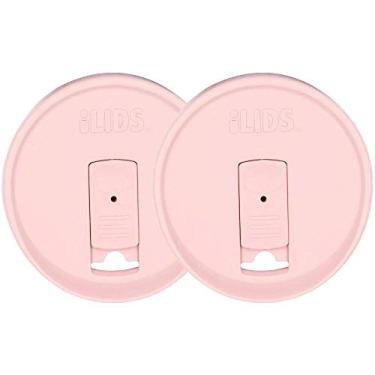 Imagem de iLIDS Tampa do frasco de vidro DL-W-PP2, pacote com 2, rosa pálido