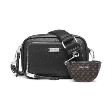 Imagem de Calvin Klein Bolsa transversal organizacional para câmera Zulle, Preto/prata, One Size