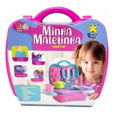 Imagem de Maletinha Cozinha Cooktop Brinquedo Acessórios Infantil - Divertoys