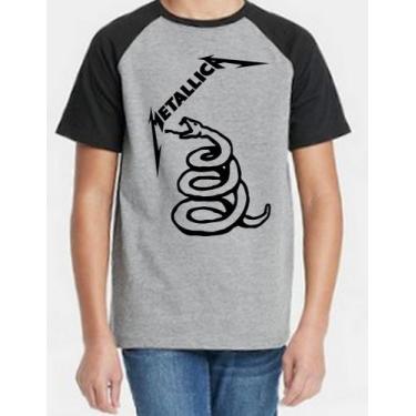 Imagem de Camiseta Infantil Metallica - Alternativo Basico, Cinza / 12