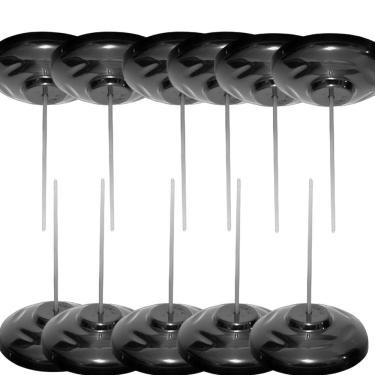 Imagem de Kit 20 Espetos para Papel Comanda Preto Base Plástica - Cavia