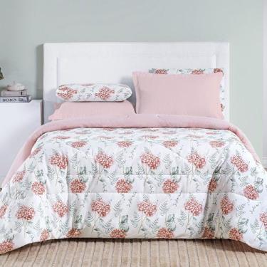 Imagem de Edredom QUEEN estampado dupla face percale 200 fios - SAFIRA ENXOVAIS,