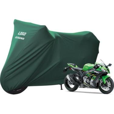 Imagem de Capa Para Cobrir Moto Kawasaki ZX-10R Alta Durabilidade - Mz, Verde