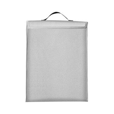 Imagem de Colaxi Bolsa de documentos à prova d'água, bolsa de arquivo portátil para projetos, multifuncional, resistente a altas temperaturas, resistente ao fogo, Prata