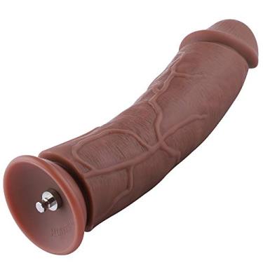 Imagem de Hismith Dildo de Silicone Levemente Curvo de 11,1" com Sistema Kliclok para Máquina de Sexo Premium, Comprimento de Inserção de 10,23", Circunferência de 7,67" de Diâmetro E 2,44" - Amazing Series