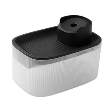 Imagem de Generic Fonte de água para gatos, tigela de água de baixo ruído, fácil limpeza para gatos internos, dispensador automático de água para cães pequenos, Preto