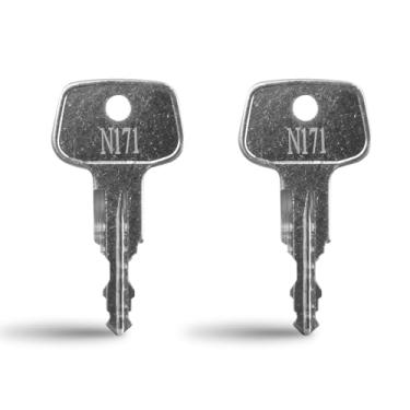 Imagem de Hugexpen Chave N171 para substituição de chave Thule, serve para acessórios de rack de teto Thule, rack de esqui de carro, chave de barras transversais etc. (2 peças)