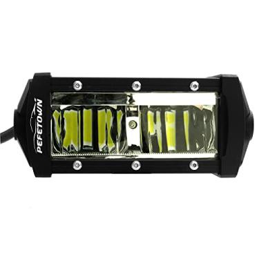 Imagem de Barra de luz de LED, 2 peças, 20 W, 15 cm, luz de trabalho de LED, luz de trabalho de fileira tripla para trator, quadriciclo, UTV, caminhão, barco, carrinho de golfe, off-road, para-choque, condução, para-choque, fiação reserva, 2 cabos