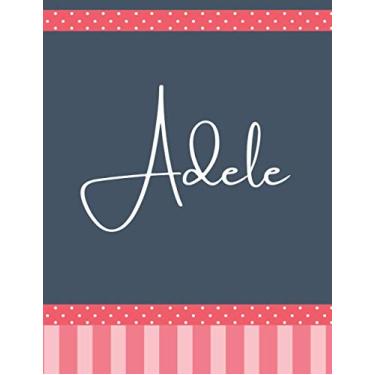 Imagem de Adele: DOTTED Journal Retro Sketchbook A4 Thick LARGE XL Notebook 200 Pages DOT GRID Paper Vintage Name Gifts For Adele Luxurious MATTE Cover 8.5"x11"