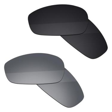 Imagem de Boldbright Lentes de substituição compatíveis com óculos de sol Oakley Juliet - Preto + revestido de titânio espelhado